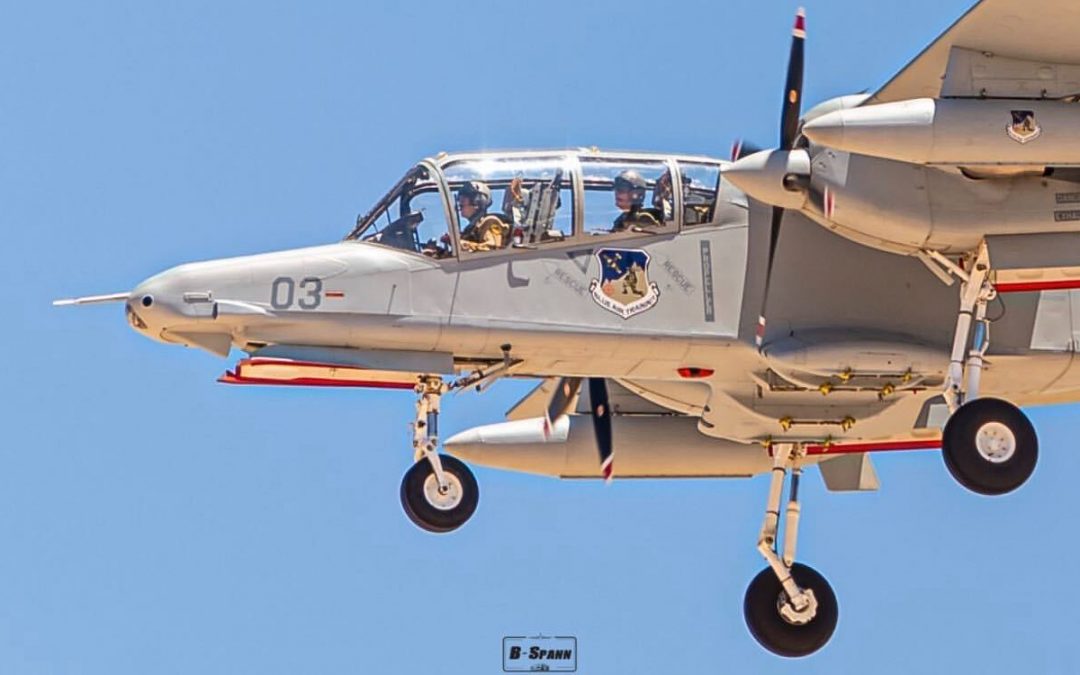 The Vietnam War-era aircraft is used by the private contractor to train U.S. Air Force Joint Attack Terminal Controllers (JTACs)